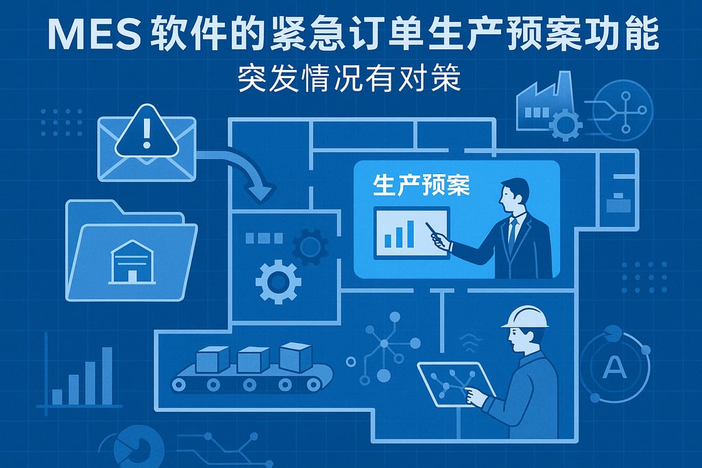 MES 软件的紧急订单生产预案功能，突发情况有对策